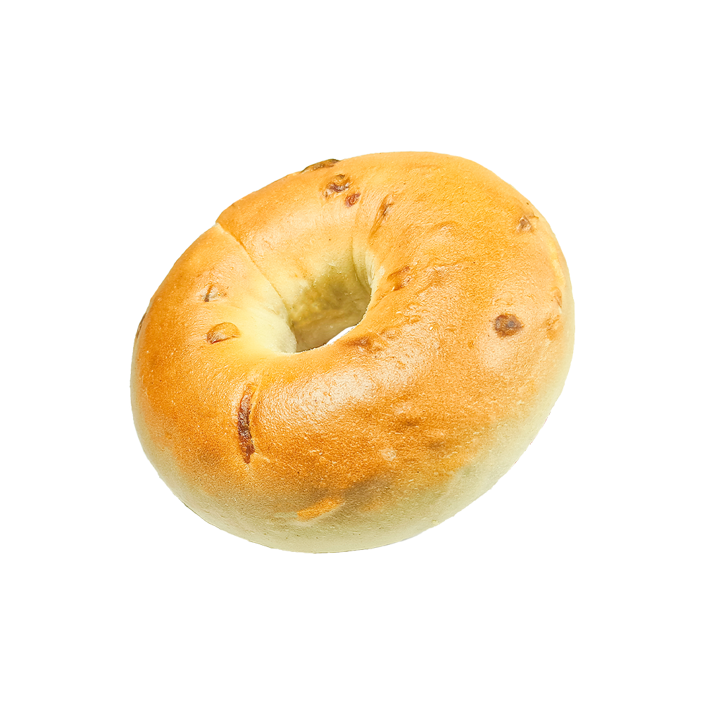 Pečený cibuľový bagel so slanou a pikantnou príchuťou Pečený cibuľový bagel so slanou a pikantnou príchuťou
