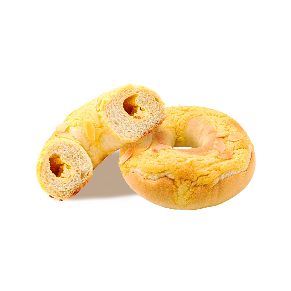 Opekaný mandľovo-kokosový bagel