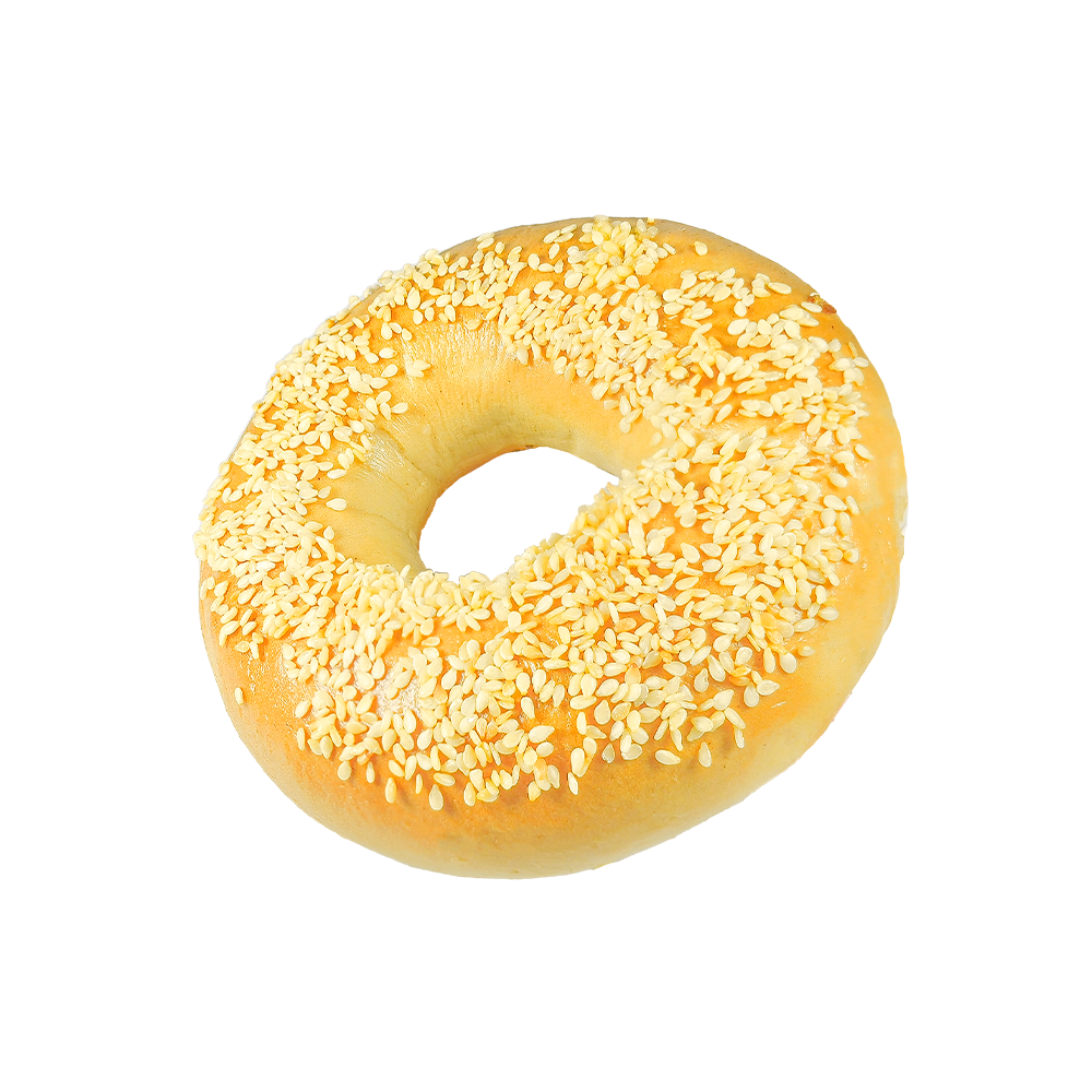 High-Quality Wheat Source Salted Sesame Bagel