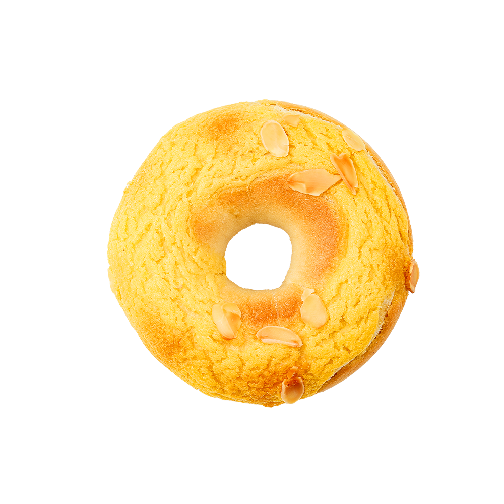 Opekaný mandľovo-kokosový bagel