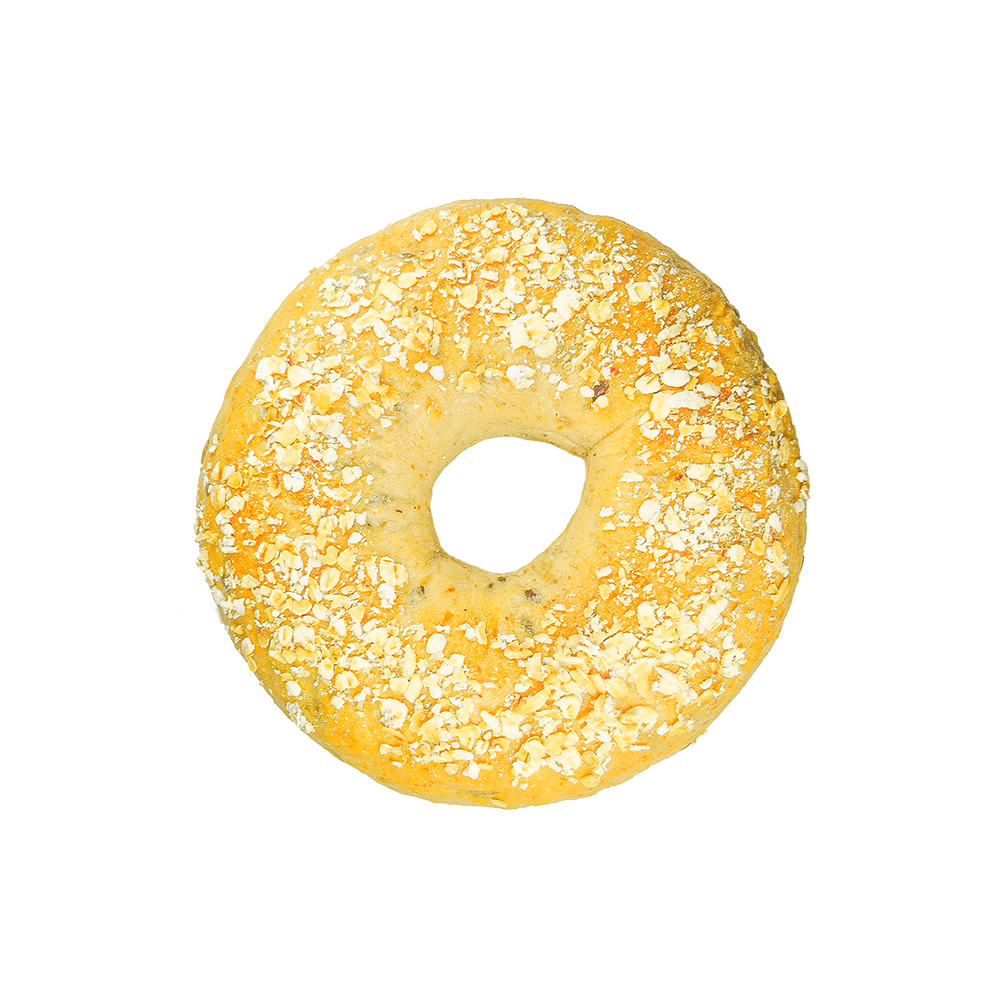 Nízkotučný celozrnný ovsený ľanový bagel